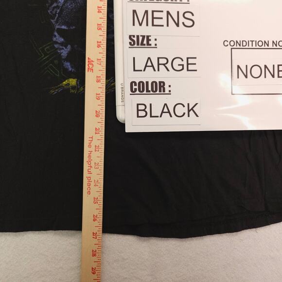 Def Leppard Band Graphic Crew Neck T Shirt Adult Mens Size Large L Black - Picture 8 of 9